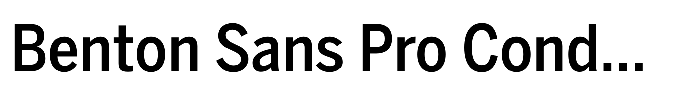 Benton Sans Pro Condensed Medium